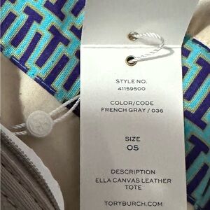 Tory Burch French Gray Tote